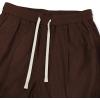 imageVerdusa Mens Casual Drawstring Elastic Waist Wide Leg Pants Long Trousers with PocketsBrown