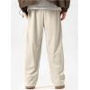 imageVerdusa Mens Casual Straight Leg Pants Drawstring Waist Loose Trousers with PocketsApricot