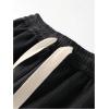 imageVerdusa Mens Casual Straight Leg Pants Drawstring Waist Loose Trousers with PocketsBlack