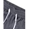 imageVerdusa Mens Casual Straight Leg Pants Drawstring Waist Loose Trousers with PocketsGrey