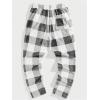 imageVerdusa Mens Flannel Buffalo Plaid Pajama Pants Fuzzy Pj Pants with PocketsGrey