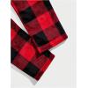 imageVerdusa Mens Flannel Buffalo Plaid Pajama Pants Fuzzy Pj Pants with PocketsRed