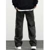 imageVerdusa Mens Track Pants Straight Leg Acitve Streetwear Elastic Waist Parachute Pants with PocketsBlack