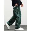imageVerdusa Mens Track Pants Straight Leg Acitve Streetwear Elastic Waist Parachute Pants with PocketsDark Green