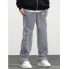 imageVerdusa Mens Track Pants Straight Leg Acitve Streetwear Elastic Waist Parachute Pants with PocketsGrey