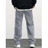 imageVerdusa Mens Track Pants Straight Leg Acitve Streetwear Elastic Waist Parachute Pants with PocketsGrey