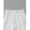 imageVerdusa Mens Track Pants Straight Leg Acitve Streetwear Elastic Waist Parachute Pants with PocketsWhite