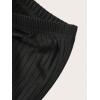 imageVerdusa Womens Drawstring Drop Waist Knot Ruched Flare Leg Knit Extra Long SweatpantsBlack