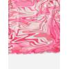 imageVerdusa Womens Floral Mesh Overlay Elastic Waist Bodycon Mini SkirtHot Pink
