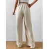 imageVerdusa Womens High Waist Wide Leg Baggy Sweatpants Jogger Workout TrousersBeige