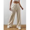 imageVerdusa Womens High Waist Wide Leg Baggy Sweatpants Jogger Workout TrousersBeige