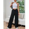 imageVerdusa Womens High Waist Wide Leg Baggy Sweatpants Jogger Workout TrousersBlack
