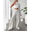 imageVerdusa Womens High Waist Wide Leg Baggy Sweatpants Jogger Workout TrousersLight Grey