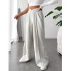 imageVerdusa Womens High Waist Wide Leg Baggy Sweatpants Jogger Workout TrousersLight Grey