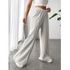 imageVerdusa Womens High Waist Wide Leg Baggy Sweatpants Jogger Workout TrousersLight Grey
