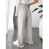imageVerdusa Womens High Waist Wide Leg Baggy Sweatpants Jogger Workout TrousersLight Grey