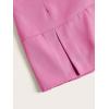 imageVerdusa Womens Pocket Front Pleated Mini Skirt Casual High Waist A Line Cargo SkirtHot Pink