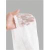 imageVerdusa Womens See Through Lace Skirts Elastic High Waist Sheer A Line Long SkirtWhite
