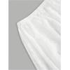 imageVerdusa Womens See Through Lace Skirts Elastic High Waist Sheer A Line Long SkirtWhite