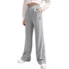 imageVerdusa Girls Causal Elastic Waist Sweatpants Straight Leg Joggers with PocketsLight Grey