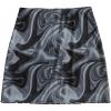 imageVerdusa Womens Floral Mesh Overlay Elastic Waist Bodycon Mini SkirtBlack and Grey