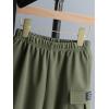 imageVerdusa Boys 2 Piece Outfits Short Sleeve Tee Shirt and Track Shorts SetArmy Green