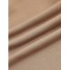 imageVerdusa Womens Drawstring Elastic Waist Slit Hem Midi Skirt with PocketsBrown