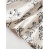 imageVerdusa Womens Floral Print Elastic High Waist Pleated Ruffle Flowy Long SkirtsWhite Floral