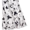 imageVerdusa Womens Floral Print High Waist Bodycon Ruffle Hem Fishtail Long SkirtButterfly White