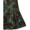 imageVerdusa Womens Floral Print High Waist Bodycon Ruffle Hem Fishtail Long SkirtGreen