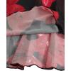 imageVerdusa Womens Floral Print High Waist Bodycon Ruffle Hem Fishtail Long SkirtRed Black