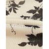 imageVerdusa Womens Floral Print High Waist Bodycon Ruffle Hem Fishtail Long SkirtWhite and Black