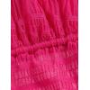 imageVerdusa Womens Tie Front Deep V Neck Sleeveless Split Crop Halter TopMesh Hot Pink