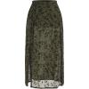 imageVerdusa Womens Plus Size Skirts High Waist Split Side Sheer Mesh A Line Long SkirtGoth Green