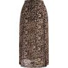 imageVerdusa Womens Plus Size Skirts High Waist Split Side Sheer Mesh A Line Long SkirtLeopard Brown