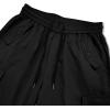 imageVerdusa Mens Pocket Side Drawstring Elastic Waist Loose Wide Leg Cargo Pants