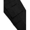 imageVerdusa Mens Pocket Side Drawstring Elastic Waist Loose Wide Leg Cargo Pants