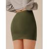 imageVerdusa Womens Basic High Waisted Pencil Bodycon Short SkirtArmy Green