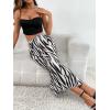 imageVerdusa Womens High Waist Graphic Print A Line Pleated Long SkirtMulticolor