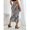 imageVerdusa Womens High Waist Graphic Print A Line Pleated Long SkirtMulticolor