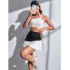 imageVerdusa Womens Pleated Mini Skirts Uniform High Waisted A Line Skorts Preppy Colorblock SkirtBlack and White