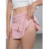 imageVerdusa Womens Ruffle Layered Mini Skirts Y2K Flared Flowy Short SkirtPink