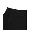 imageVerdusa Womens Split Hem Zipper Side Bodycon Mini SkirtBlack