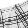imageVerdusa Womens Split Hem Zipper Side Bodycon Mini SkirtPlaid White
