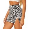 imageVerdusa Womens Split Side Zebra Striped High Waist Mini Pencil Bodycon SkirtBlack White