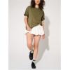 imageVerdusa Womens Y2k Bubble Skirts Pleated High Waist Puffy A Line Flared Mini SkirtWhite
