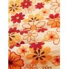 imageVerdusa Womens 70s Floral Print Tie Front Blouse Bell Long Sleeve V Neck Crop TopOrange