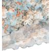 imageVerdusa Womens Bell Sleeve Lettuce Trim Mock Neck Floral Mesh Top Crop T ShirtBlue