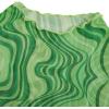imageVerdusa Womens Bell Sleeve Lettuce Trim Mock Neck Floral Mesh Top Crop T ShirtMarble Green