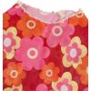 imageVerdusa Womens Bell Sleeve Lettuce Trim Mock Neck Floral Mesh Top Crop T ShirtPink
